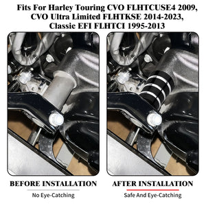 Cache de levier de sélecteur talon en aluminium pour Harley-Davidson - vue 3