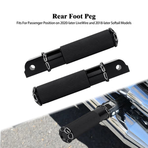 Repose-pied en aluminium pour Harley-Davidson Softail - vue 7