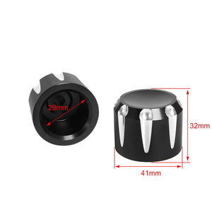 Caches d'écrou d'axe avant pour Harley Touring et Dyna - vue 6