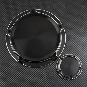 Cache derby et cache timer 5 trous pour Harley Dyna Softail Touring - vue 1
