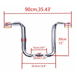 Guidon ape hanger 50 mm pour Harley Fat Boy - vue 6
