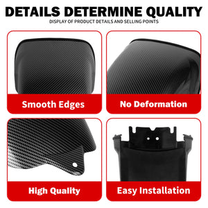 Coque de selle passager noire pour Harley-Davidson Touring - vue 5