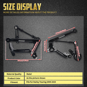 Kit Commandes Centrales avec Tringlerie de Frein/Sélecteur en Aluminium - Harley-Davidson Touring 2009-2025 – photo 5/7