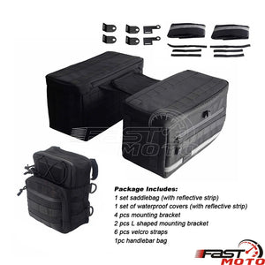 Sacoches de Voyage et Sacoche de Guidon en Nylon Balistique pour Harley Softail - vue 11