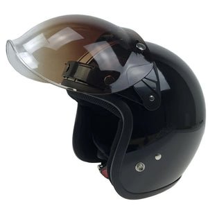 Visière Bulle pour Casque Jet - Fixation 3 Boutons, Style Vintage - vue 4