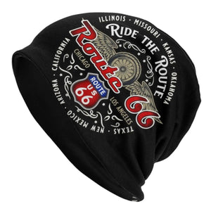 Bonnet tricoté biker Route 66 pour l'hiver - vue 16
