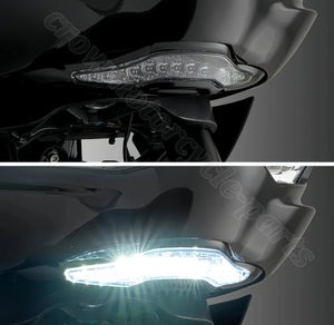Feu LED de carénage inférieur avec clignotant ambre sur une Harley-Davidson Road Glide - vue 5