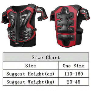 Ensemble armure de protection moto pour enfant - vue - vue 2