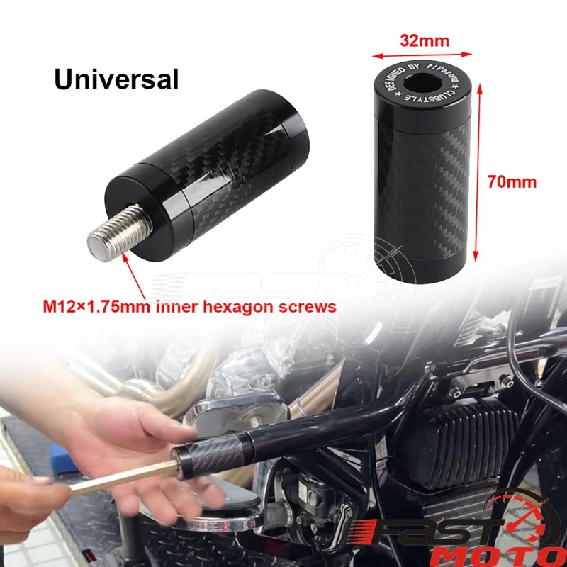 Embout de protection en aluminium pour barre de sécurité de moto Harley-Davidson - vue 2