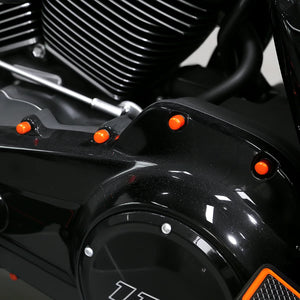 Caches de vis aluminium pour Harley Road Glide et Street Glide - vue 3