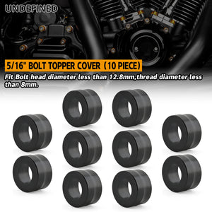 Caches de vis aluminium pour Harley Touring Softail - vue 2