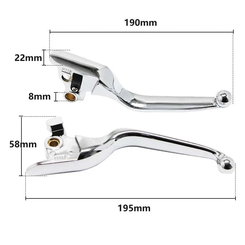 Leviers de frein et d'embrayage pour Harley Softail 2015-2021 - vue 2