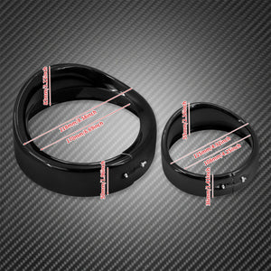 Cerclages de phare 7 pouces pour Harley Touring - vue 6
