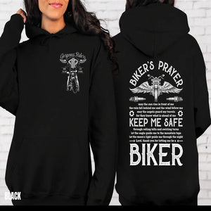 Sweat à capuche biker citation motard - vue 1