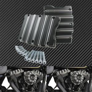 Caches moteur et boîte noirs pour Harley Touring Softail Dyna - vue 1
