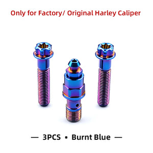 Boulons de Cache Étrier Avant en Titane pour Harley Touring, Softail – photo 8/12