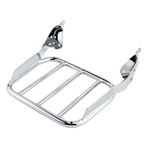 Porte-bagages chromé pour dossier sissy bar Harley Softail - vue 4
