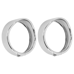 Cerclage de phare chromé pour Harley Touring - vue 8