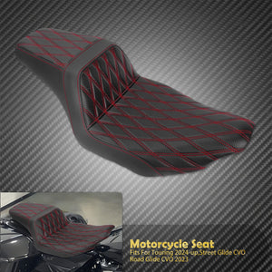 Selle Biplace Piquage Quadrillé - Harley-Davidson Touring 2024 et plus, CVO 2023 – photo 8/12
