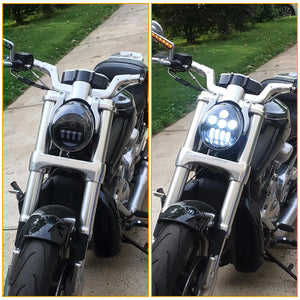 Phare LED 60 W pour Harley V-Rod - vue 5