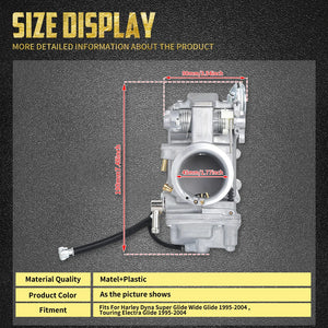 Carburateur 42mm/45mm HSR - Harley-Davidson Twin Cam, Evolution, Dyna, Touring – photo 6/8