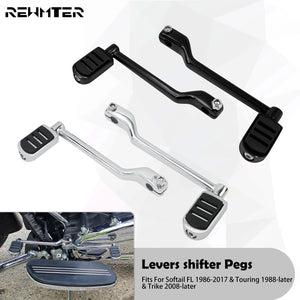 Levier de sélecteur chromé pour Harley Softail - vue 1