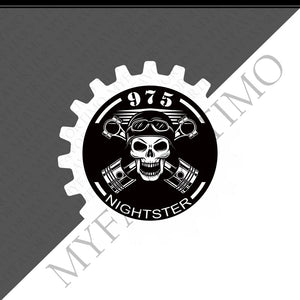 Autocollant décoratif sur réservoir de Harley Nightster - vue 11