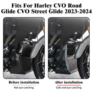 Spoiler de menton et cache de radiateur pour Harley Road Glide Street Glide - vue 2