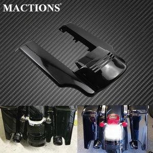 Extension de garde-boue arrière noir brillant pour Harley Touring - vue 1