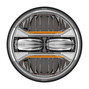 Phare LED projecteur noir monté sur une Harley-Davidson Touring - vue 8