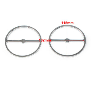 Anneaux de finition chromés pour grilles de haut-parleurs d'origine Harley-Davidson Electra, Tri et Street Glide 1996-2013 - vue 2