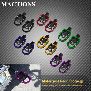 Repose-pieds passager - Harley Softail 2018-2025, Breakout, Fat Boy, Low Rider, Standard FXFB, FLDE, FLHC – photo 1/12