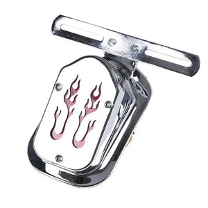 Feu arrière tombstone chromé pour Harley Softail Deluxe - vue 2