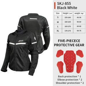 Blouson moto femme mesh respirant avec protections - vue - vue 9
