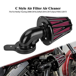 Filtre à air CNC gris et rouge pour moteur Harley-Davidson - vue 8
