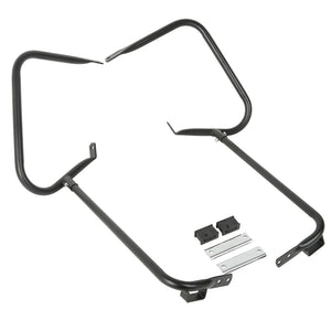 Barre de protection chromée soutenant les sacoches d'une Harley-Davidson Touring - vue 4