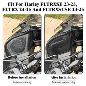 Grille de haut-parleur noire pour carénage Harley-Davidson - vue 2