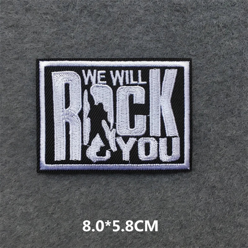 Patch brodé rock punk thermocollant pour blouson ou veste en jean - vue 2
