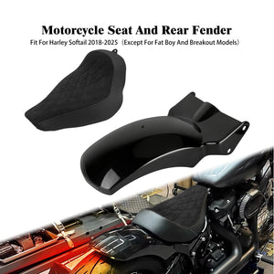 Kit garde-boue arrière et selle solo pour Harley-Davidson Softail - vue 9