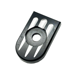 Cache de vis de fixation de selle en aluminium sur une Harley-Davidson - vue 21