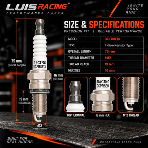 Bougie iridium DCPR8EIX pour Harley V-Rod - vue 3
