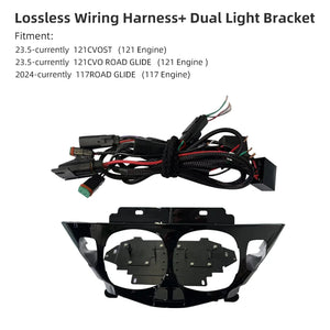 Kit Support de Phares Additionnels + Faisceau Électrique pour Feux LED - Harley-Davidson Road Glide 121 CVO/ST, 117 – photo 7/7