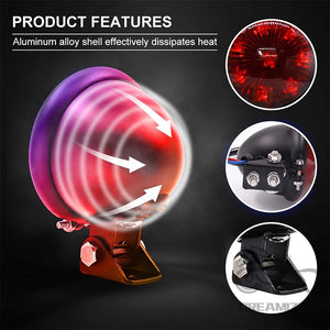 Petit feu arrière rond rétro pour Harley bobber chopper - vue 5