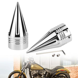 Caches d'écrou d'axe avant pointus pour Harley Touring - vue 3