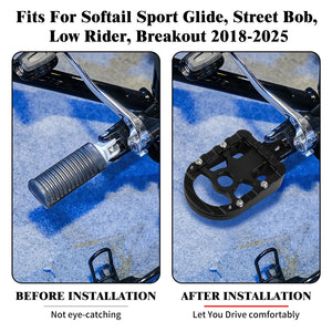 Repose-pieds pilote coloré pour Harley-Davidson Softail - vue 2