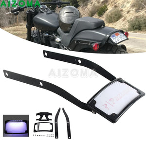 Support de plaque LED pour Harley Fat Bob - vue 1