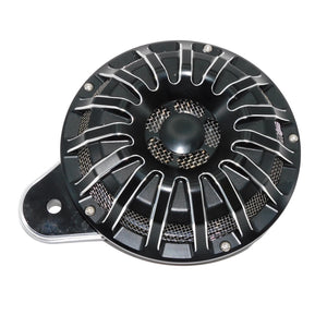 Cache de klaxon noir et chrome pour Harley-Davidson Big Twin 1991-2017 et Sportster XL - vue 4