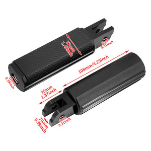 Repose-pieds pilote en aluminium pour moto Harley-Davidson Softail - vue 6
