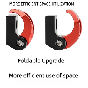Crochet moto pliable en aluminium Chekis pour Zontes 350/310 - pompe et rangement casque - vue 4