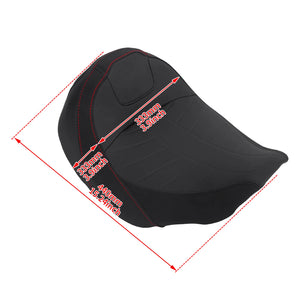 Selle solo conducteur noire pour Harley-Davidson Touring CVO - vue 6
